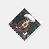 SERVIETTE EN PAPIER BASSETHOUND (Coin)
