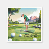 Serviette En Papier Bassin d'anniversaire sur le vert (Devant)