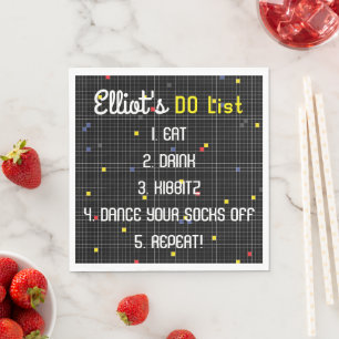 Serviette En Papier Bat Bar Mitzvah Jeu Sur