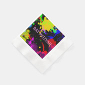 Serviette En Papier Bat/Bar Mitzvah Paint Splatter Papier Napkins (Coin)