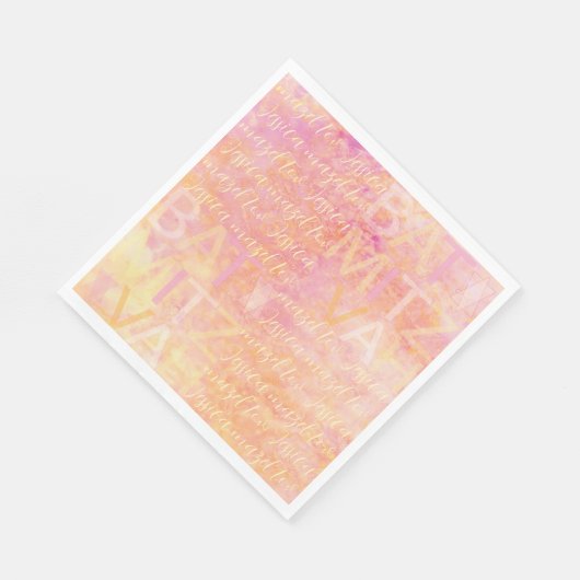 Serviette En Papier Bat Bar Mitzvah Simplement Subtil À Napkins (Coin)