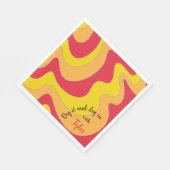 Serviette En Papier Bat BM ou bar Mitzvah Napkin Waves (Coin)