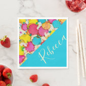 Serviette En Papier Bat BM ou bar Mitzvah serviettes Confetti (En situation)