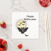 Serviette En Papier Bat d'Halloween (En situation)