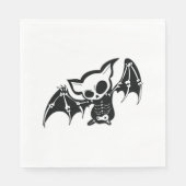 Serviette En Papier Bat Halloween (Devant)