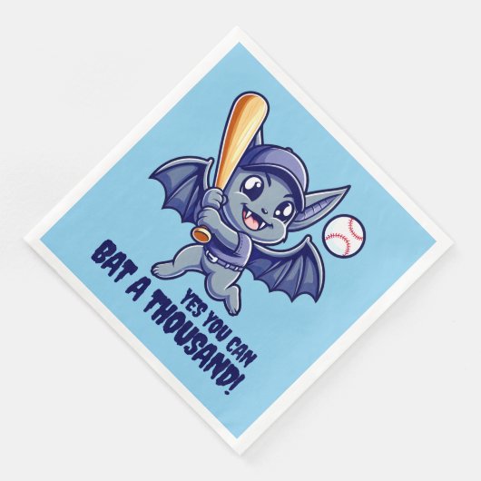 Serviette En Papier Bat mignonne Oui Vous pouvez Bat Mille (Coin)
