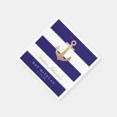 Serviette En Papier Bat mitzvah de marine (Coin)