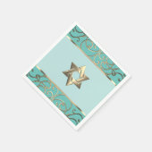 Serviette En Papier Bat mitzvah Élégant Choisir des couleurs Gold Fili (Coin)
