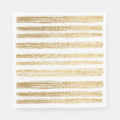 Serviette En Papier Bat mitzvah ou Bar Mitzvah Gold Stried (Devant)