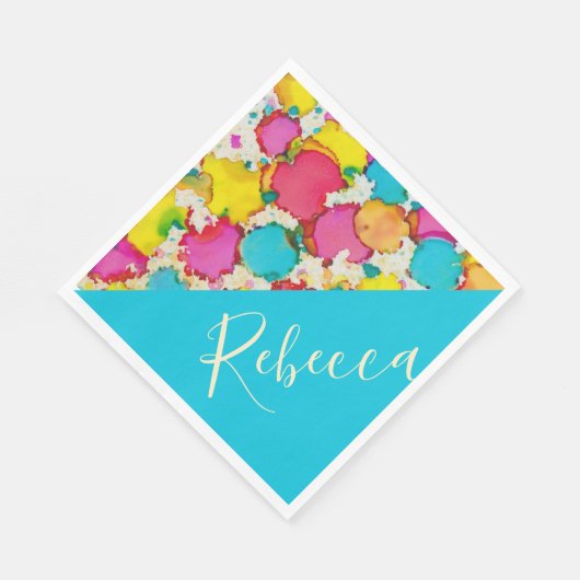 Serviette En Papier Bat ou Bar Mitzvah Napkins Confetti (Coin)