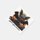 Serviette En Papier Bat Vampire d'Halloween (Coin)