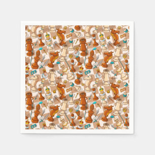 Serviette En Papier bataille d'échecs