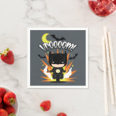 Serviette En Papier Batcycle Chibi Batman (En situation)