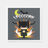 Serviette En Papier Batcycle Chibi Batman (Devant)