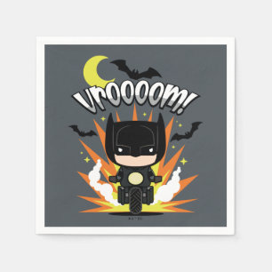 Serviette En Papier Batcycle Chibi Batman