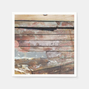 Serviette En Papier Bateau à voile rustique en bois vieilli Planches n