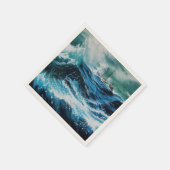 Serviette En Papier Bateau dans la mer dans la tempête (Coin)