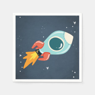 Serviette En Papier Bateau d'astronaute de Rocket de serviettes