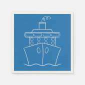 Serviette En Papier Bateau de croisière (Devant)