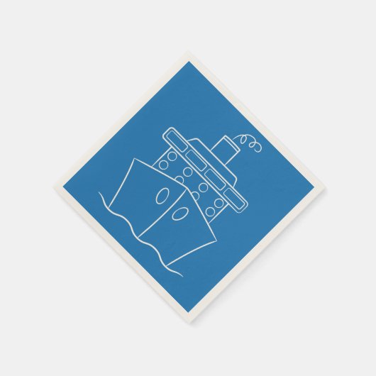 Serviette En Papier Bateau de croisière (Coin)