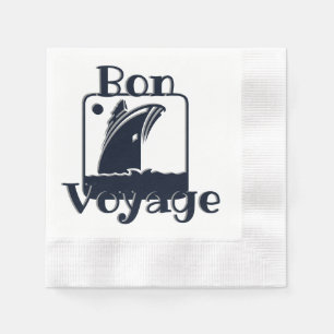 Serviette En Papier Bateau de croisière bon voyage