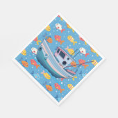 Serviette En Papier Bateau de pêche (Coin)