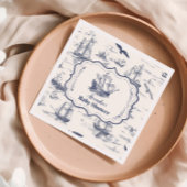 Serviette En Papier Bateau Elegant Toile Baby shower Nautique