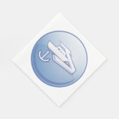 Serviette En Papier Bateau et Ancre Marine nautique (Coin)