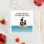 Serviette En Papier Bateau pirate (En situation)