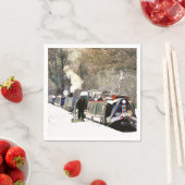 SERVIETTE EN PAPIER BATEAUX CANAL UK (En situation)