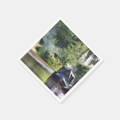 SERVIETTE EN PAPIER BATEAUX DE CANAL (Coin)