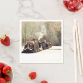 SERVIETTE EN PAPIER BATEAUX DE CANAL (En situation)