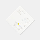 Serviette En Papier Bathtub Rubber Duck Baby Shower Gender Neutral (Coin)