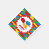 Serviette En Papier Bâtiment Bloc Construire et Jouer Anniversaire col (Coin)