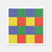 Serviette En Papier Bâtiment Blocs et briques Partie Napkins (Devant)