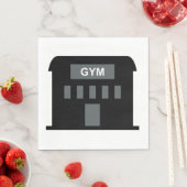 Serviette En Papier Bâtiment de gym (En situation)