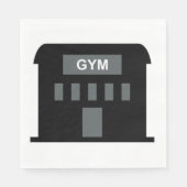 Serviette En Papier Bâtiment de gym (Devant)