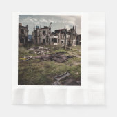 Serviette En Papier Bâtiments abandonnés | Destruction post-apocalypse (Devant)