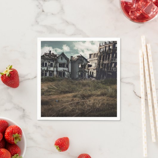 Serviette En Papier Bâtiments abandonnés | Destruction post-apocalypse (En situation)