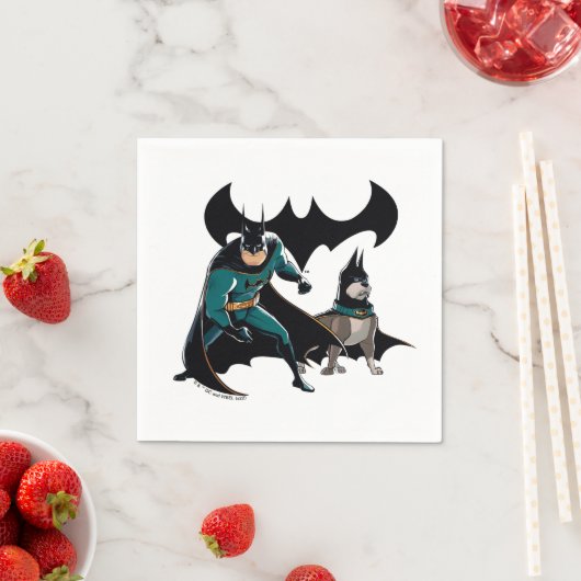 Serviette En Papier Batman & Ace (En situation)