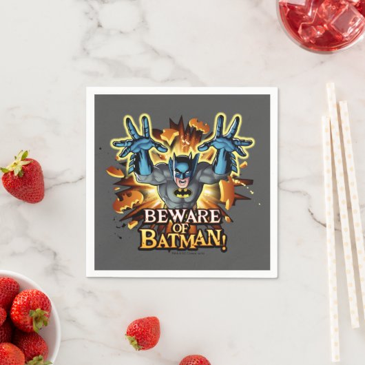 Serviette En Papier Batman | Attention à Batman (En situation)