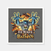 Serviette En Papier Batman | Attention à Batman (Devant)