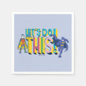 Serviette En Papier Batman | Faisons ceci (Devant)