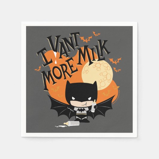 Serviette En Papier Batman | Je Veux Plus De Lait (Devant)