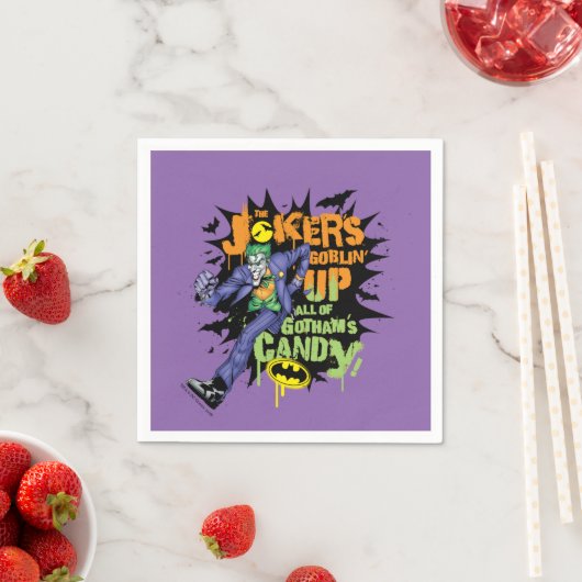 Serviette En Papier Batman | Joker's Goblin' Up All of Gotham's Candy (En situation)