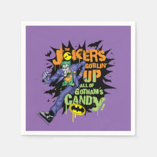Serviette En Papier Batman   Joker's Goblin' Up All of Gotham's Candy