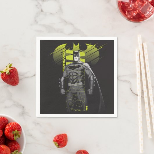 Serviette En Papier Batman Power Up Caractère Art (En situation)