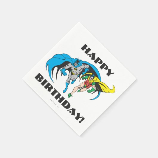 Serviette En Papier Batman & Robin (Coin)