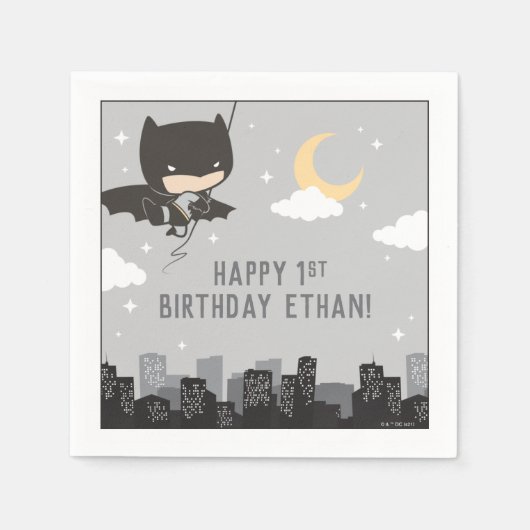 Serviette En Papier Batman Super Hero premier anniversaire Napkins (Devant)