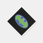Serviette En Papier Batman | Symbole pourpre et vert (Coin)